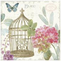 Rainbow Seeds Floral Birdcage II v2 -Paper Art-26"x26"
