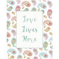 Rainbow Seeds Love Lives -Paper Art-18"x22"