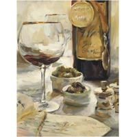 Award Winning Wine I -Paper Art-14"x18"