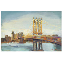 Sunny Manhattan Bridge -Paper Art-20"x14"