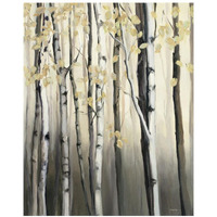 Golden Birch II -Paper Art-22"x26"