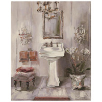 French Bath III Gray and Blush -Paper Art-22"x26"