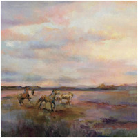 Mustangs Under Big Sky -Paper Art-32"x32"