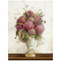 Dreamy Hydrangea II on Birch -Paper Art-32"x42"
