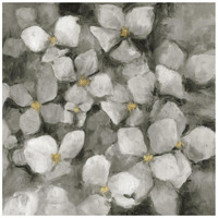 Midnight Neutral Hydrangeas with Gold Crop -Paper Art-20"x20"