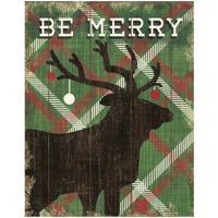 Simple Living Holiday Elk -Paper Art-18"x22"