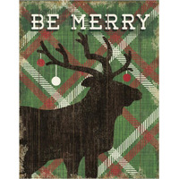 Simple Living Holiday Elk -Paper Art-30"x37"
