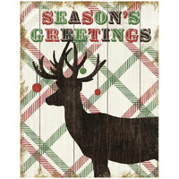 Simple Living Holiday Deer -Paper Art-24"x30"
