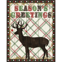 Simple Living Holiday Seasons Greetings -Paper Art-30"x37"
