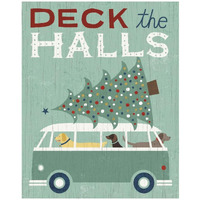 Holiday on Wheels IV -Paper Art-22"x26"