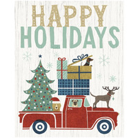 Holiday on Wheels III v2 -Paper Art-18"x22"