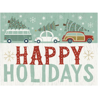 Holiday on Wheels IX -Paper Art-50"x38"