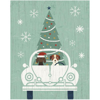 Holiday on Wheels XIII -Paper Art-24"x30"