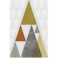 Mod Triangles III Retro -Paper Art-34"x50"