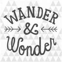 Mod Triangles Wander and Wonder -Paper Art-32"x32"