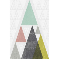 Mod Triangles III -Paper Art-26"x38"