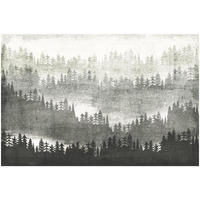 Mountainscape Silver -Paper Art-32"x22"