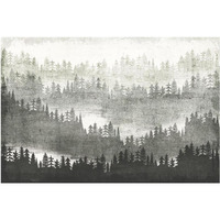 Mountainscape Silver -Paper Art-50"x34"