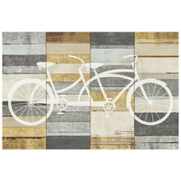 Beachscape Tandem Cruiser Gold Neutral -Paper Art-20"x14"
