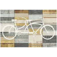 Beachscape Tandem Cruiser Gold Neutral -Paper Art-50"x34"