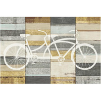 Beachscape Tandem Cruiser Gold Neutral -Paper Art-62"x42"