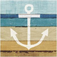 Beachscape III Anchor -Paper Art-32"x32"