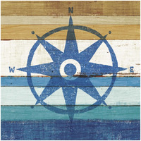 Beachscape IV Compass -Paper Art-32"x32"