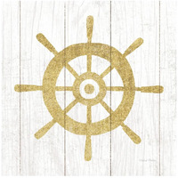Beachscape VI Helm Gold Neutral -Paper Art-20"x20"