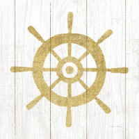 Beachscape VI Helm Gold Neutral -Paper Art-38"x38"