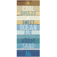 Beachscape Inspiration II -Paper Art-14"x32"