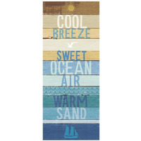Beachscape Inspiration II -Paper Art-18"x42"