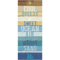 Beachscape Inspiration II -Paper Art-26"x62"