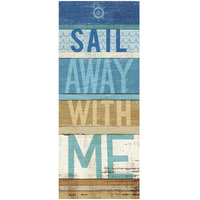 Beachscape Inspiration III -Paper Art-14"x32"