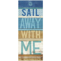 Beachscape Inspiration III -Paper Art-22"x52"
