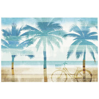 Beachscape Palms I -Paper Art-20"x14"