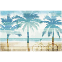 Beachscape Palms I -Paper Art-50"x34"