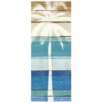 Beachscape Palms V -Paper Art-32"x77"