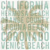 Bon Voyage California Palm -Paper Art-42"x42"
