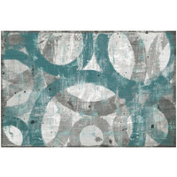 Industrial I Teal -Paper Art-26"x18"