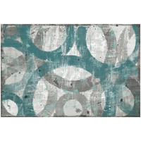 Industrial I Teal -Paper Art-32"x22"