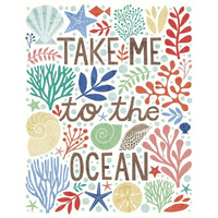 Under Sea Treasures IV -Paper Art-18"x22"