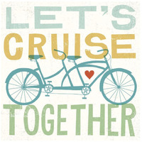 Lets Cruise Together I -Paper Art-42"x42"
