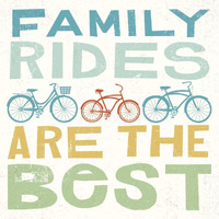 Lets Cruise Family Rides I -Paper Art-38"x38"