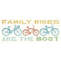 Lets Cruise Family Rides II -Paper Art-32"x14"