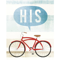 Beach Cruiser His II -Paper Art-18"x22"