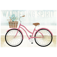 Beach Cruiser Girls I -Paper Art-26"x18"