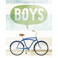 Beach Cruiser Boys II -Paper Art-30"x37"