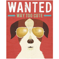 Beach Bums Terrier I Wanted -Paper Art-18"x22"