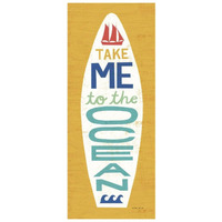 Beach Bums Surf Board IV -Paper Art-32"x77"
