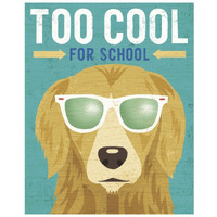 Beach Bums Golden I Cool -Paper Art-22"x26"